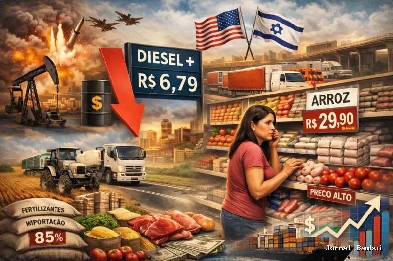 O Prato mais Caro: Como a Guerra no Irã Pressiona a Inflação de Alimentos no Brasil